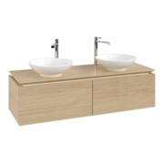 V&B Waschtischunterschrank Legato 140x38x50cm, f 2 Waschtische, Nordic Oak