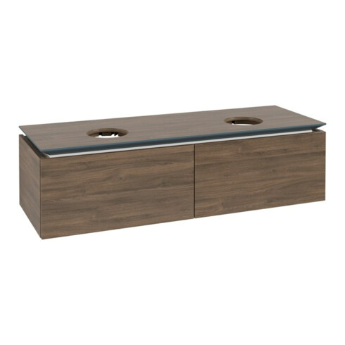 V&B Waschtischunterschrank Legato 140x38x50cm, f 2 WT, Arizona Oak