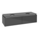 V&B Waschtischunterschrank Legato 140x38x50cm, f 2 WT, Glossy Grey-1