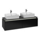 V&B Waschtischunterschrank Legato 140x38x50cm, f 2 WT, m LED, bl ma Lac-1