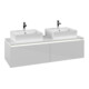 V&B Waschtischunterschrank Legato 140x38x50cm, f 2 WT, m LED, glo wh.-1