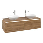 V&B Waschtischunterschrank Legato 140x38x50cm, f 2 WT, m LED, Kan Oa
