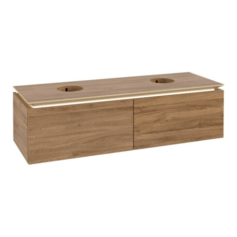 V&B Waschtischunterschrank Legato 140x38x50cm, f 2 WT, m LED, Kan Oa