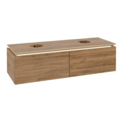 V&B Waschtischunterschrank Legato 140x38x50cm, f 2 WT, m LED, Kan Oa