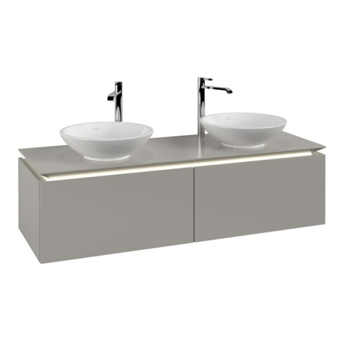 V&B Waschtischunterschrank Legato 140x38x50cm, f 2 WT, m LED, so Gr