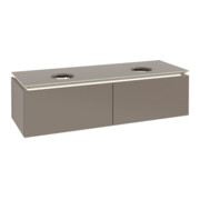 V&B Waschtischunterschrank Legato 140x38x50cm, f 2 WT, m LED, Truffle Gr