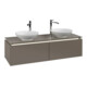 V&B Waschtischunterschrank Legato 140x38x50cm, f 2 WT, m LED, Truffle Gr-3