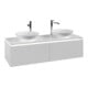 V&B Waschtischunterschrank Legato 140x38x50cm, f 2 WT, m LED, wh. ma-3