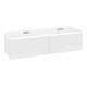 V&B Waschtischunterschrank Legato 140x38x50cm, f 2 WT, m LED, wh. ma-1