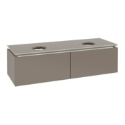 V&B Waschtischunterschrank Legato 140x38x50cm, f 2 WT, Truffle Grey