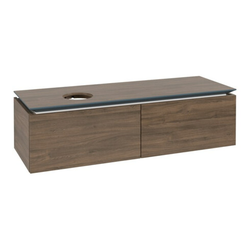 V&B Waschtischunterschrank Legato 140x38x50cm, WT links, Arizona Oak