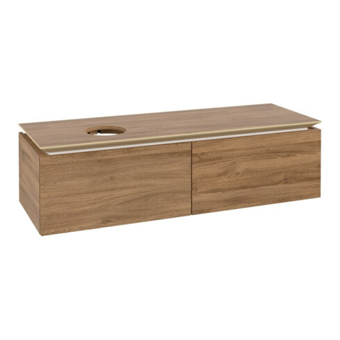 V&B Waschtischunterschrank Legato 140x38x50cm, WT links, Kansas Oak