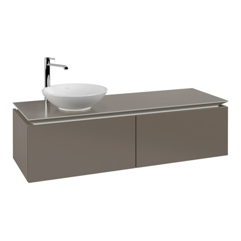 V&B Waschtischunterschrank Legato 140x38x50cm, WT links, Truffle Grey