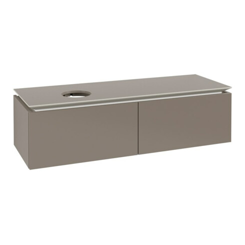 V&B Waschtischunterschrank Legato 140x38x50cm, WT links, Truffle Grey
