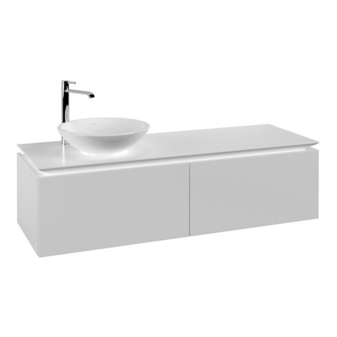 V&B Waschtischunterschrank Legato 140x38x50cm, WT links, White Matt