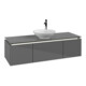 V&B Waschtischunterschrank Legato 140x38x50cm, WT m, m LED, glo Gr-1