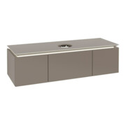 V&B Waschtischunterschrank Legato 140x38x50cm, WT m, m LED, Truffle Gr