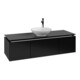 V&B Waschtischunterschrank Legato 140x38x50cm, WT mitt., bl Matt Lacquer-1