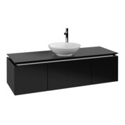 V&B Waschtischunterschrank Legato 140x38x50cm, WT mitt., bl Matt Lacquer