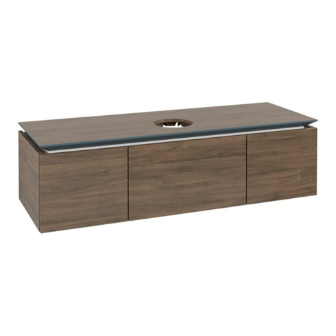 V&B Waschtischunterschrank Legato 140x38x50cm, WT mittig, Arizona Oak
