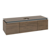 V&B Waschtischunterschrank Legato 140x38x50cm, WT mittig, Arizona Oak