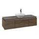 V&B Waschtischunterschrank Legato 140x38x50cm, WT mittig, Arizona Oak-3