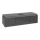 V&B Waschtischunterschrank Legato 140x38x50cm, WT mittig, Glossy Grey-3