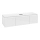 V&B Waschtischunterschrank Legato 140x38x50cm, WT mittig, Glossy White-3