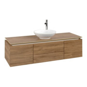 V&B Waschtischunterschrank Legato 140x38x50cm, WT mittig, Kansas Oak
