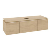 V&B Waschtischunterschrank Legato 140x38x50cm, WT mittig, Nordic Oak