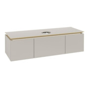 V&B Waschtischunterschrank Legato 140x38x50cm, WT mittig, Soft Grey