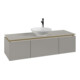 V&B Waschtischunterschrank Legato 140x38x50cm, WT mittig, Soft Grey-3