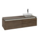V&B Waschtischunterschrank Legato 140x38x50cm, WT R, m LED, Ariz. Oa-3