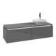 V&B Waschtischunterschrank Legato 140x38x50cm, WT R, m LED, glo Gr-1