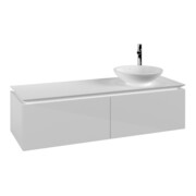 V&B Waschtischunterschrank Legato 140x38x50cm, WT rechts, Glossy White