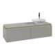 V&B Waschtischunterschrank Legato 140x38x50cm, WT rechts, Soft Grey-1