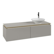 V&B Waschtischunterschrank Legato 140x38x50cm, WT rechts, Soft Grey