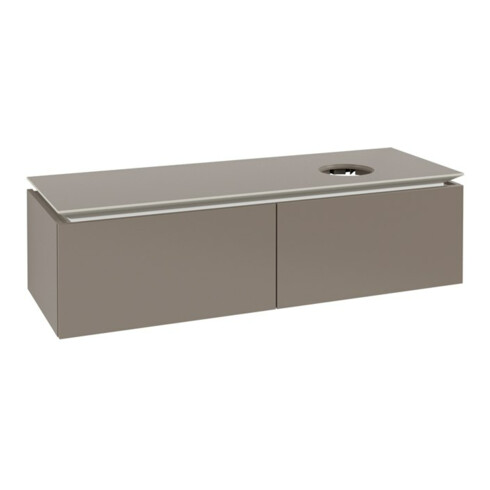 V&B Waschtischunterschrank Legato 140x38x50cm, WT rechts, Truffle Grey