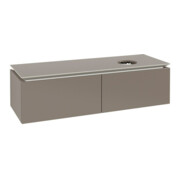V&B Waschtischunterschrank Legato 140x38x50cm, WT rechts, Truffle Grey