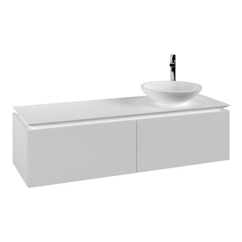V&B Waschtischunterschrank Legato 140x38x50cm, WT rechts, White Matt