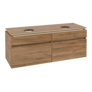 V&B Waschtischunterschrank Legato 140x55x50cm, f 2 Waschtische, Kansas Oak