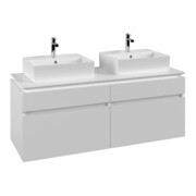 V&B Waschtischunterschrank Legato 140x55x50cm, f 2 Waschtische, White Matt