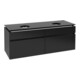 V&B Waschtischunterschrank Legato 140x55x50cm, f 2 WT, Black Matt Lacquer-1