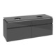 V&B Waschtischunterschrank Legato 140x55x50cm, f 2 WT, Glossy Grey-3