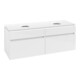 V&B Waschtischunterschrank Legato 140x55x50cm, f 2 WT, Glossy White-1