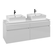 V&B Waschtischunterschrank Legato 140x55x50cm, f 2 WT, Glossy White