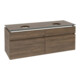 V&B Waschtischunterschrank Legato 140x55x50cm, f 2 WT, m LED, Ariz. Oa-3