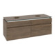 V&B Waschtischunterschrank Legato 140x55x50cm, f 2 WT, m LED, Ariz. Oa-3