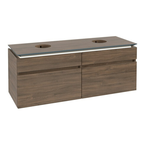 V&B Waschtischunterschrank Legato 140x55x50cm, f 2 WT, m LED, Ariz. Oa