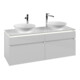 V&B Waschtischunterschrank Legato 140x55x50cm, f 2 WT, m LED, glo wh.-3